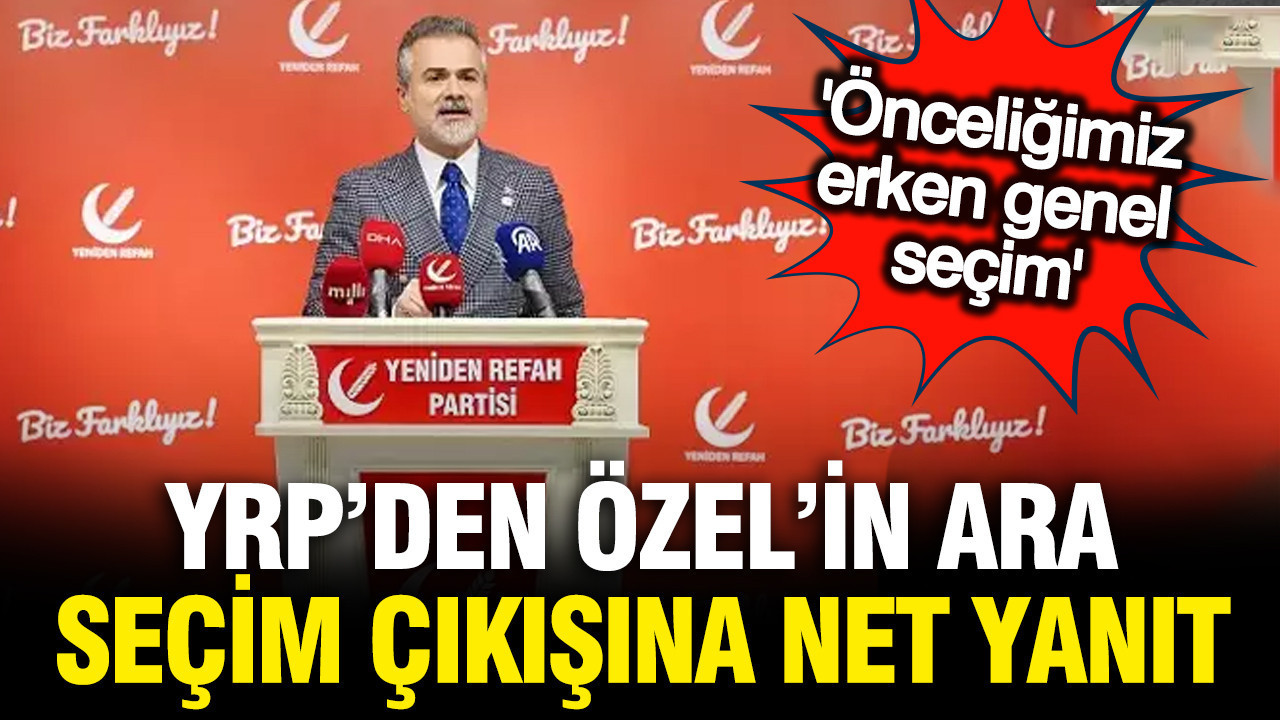 Yeniden Refah Partisi’nden Ara Seçim İfadeleri: “Hazırız”